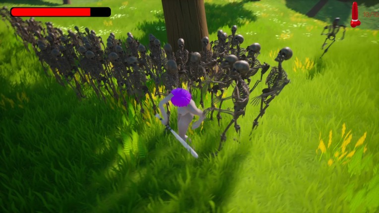 Skeletons VS Nadia screenshot