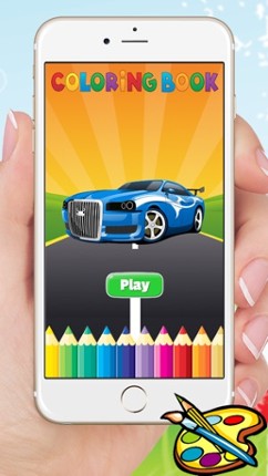 Sport Car Coloring Book Drawing Vehicles for Preschool Boys Image