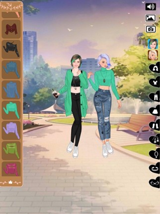 Autumn fashion dress up game screenshot