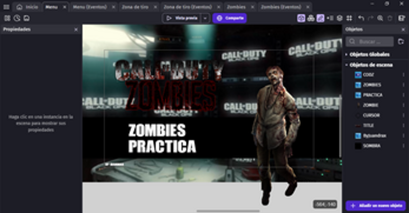 Call of Dutty Zombies Gdevelop Template Image