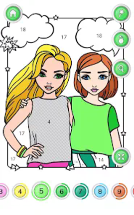 Girls Coloring Book for Girls Image