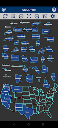USA Map Puzzle screenshot