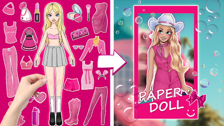Magic Paper Dolls Dress Up DIY screenshot