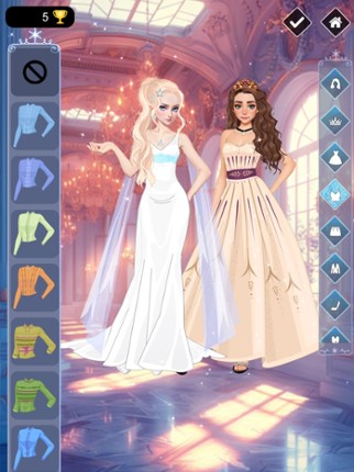 Ice vs Fire magic dress up screenshot