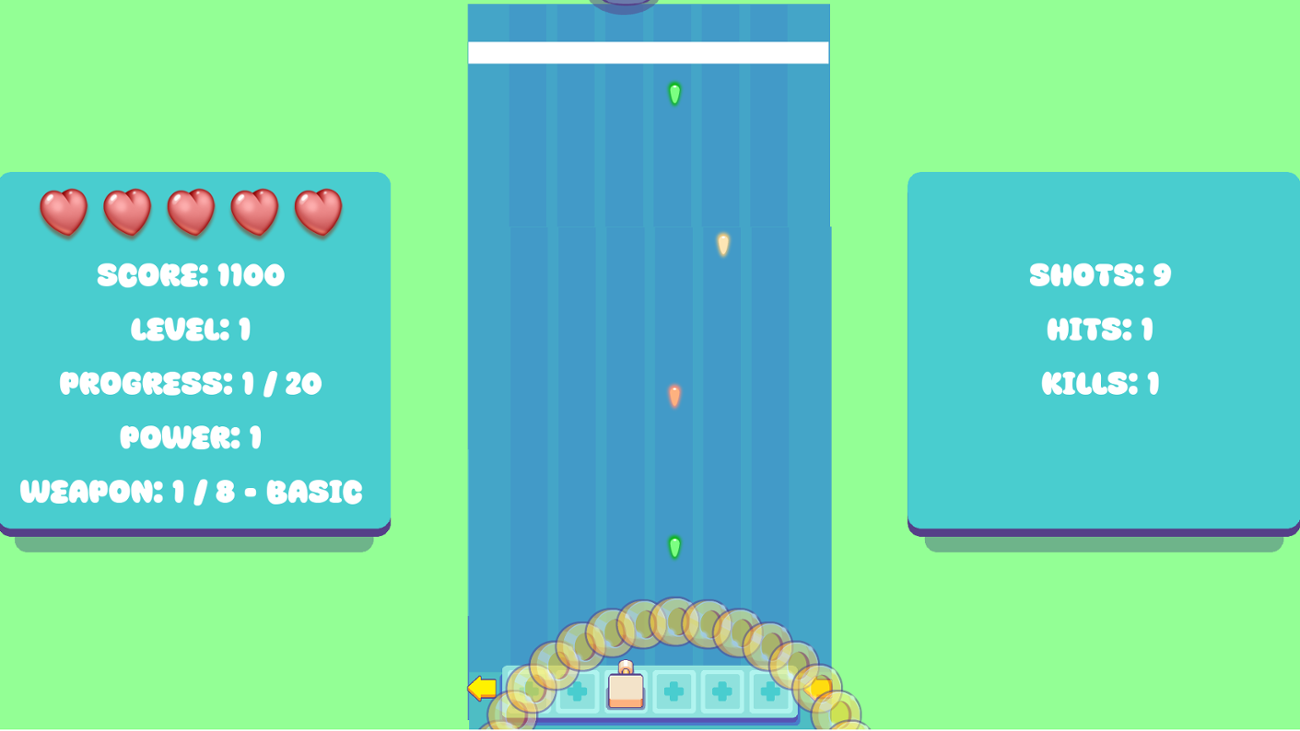 Games like One Button Controlled - Merge Shooter - Accessible Game