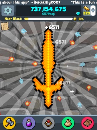 Mine Clicker - Pickaxe Block Mining Idle Games, Clicker Games screenshot