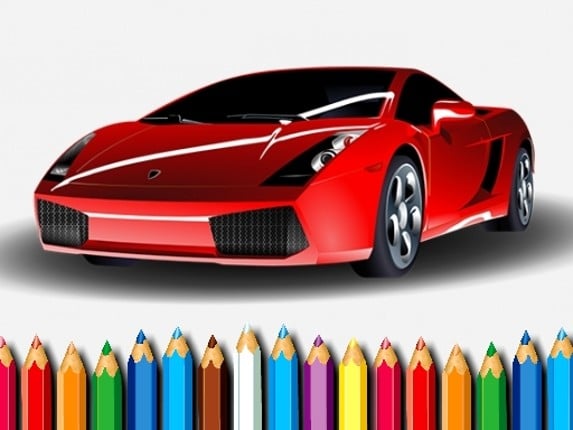 Racing Cars Coloring Game Cover