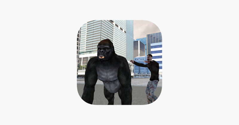 Real Gorilla vs Zombies - City Game Cover