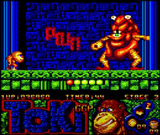 "Toki GGP" Amstrad CPC 2022 screenshot