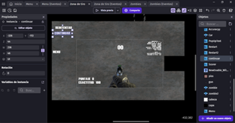 Call of Dutty Zombies Gdevelop Template screenshot