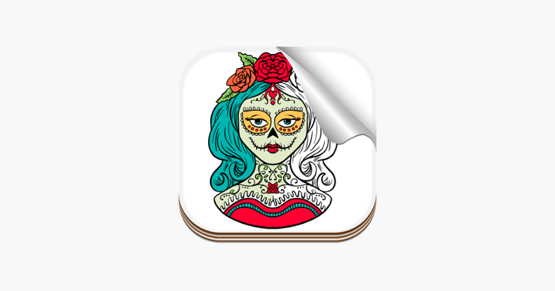 Day of the Dead Coloring Book Image