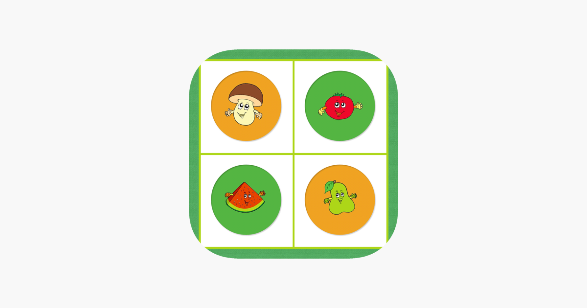 Games like Fruits Vegetables Memory Game