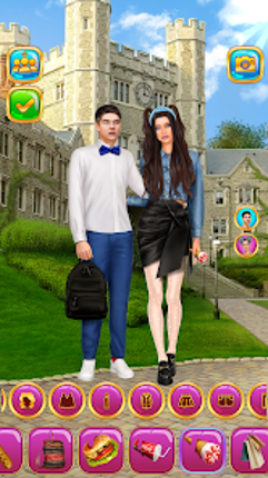 Rich College Couple Dress Up screenshot