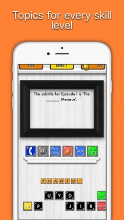 GuessWars Trivia Game FREE ™ - Riddles for StarWars to Puzzle you and your Family screenshot