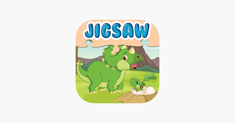 Jurassic Dinosaurs Jigsaw Puzzle - Planet Dinos Educational Puzzles Games to Help Kids and Kindergartens Learn Image