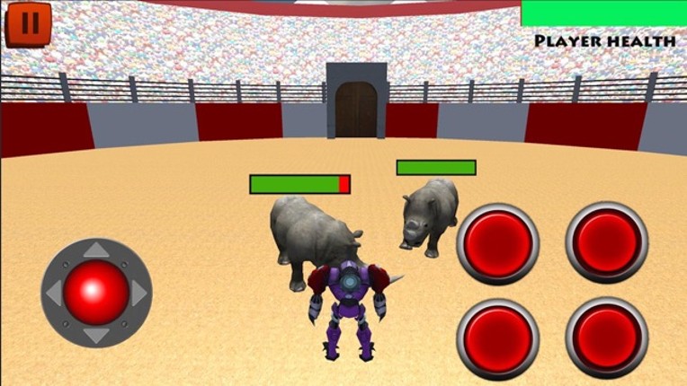 Robot VS Angry Bull Image