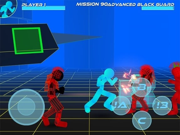 Stickman Neon Street Fighting screenshot