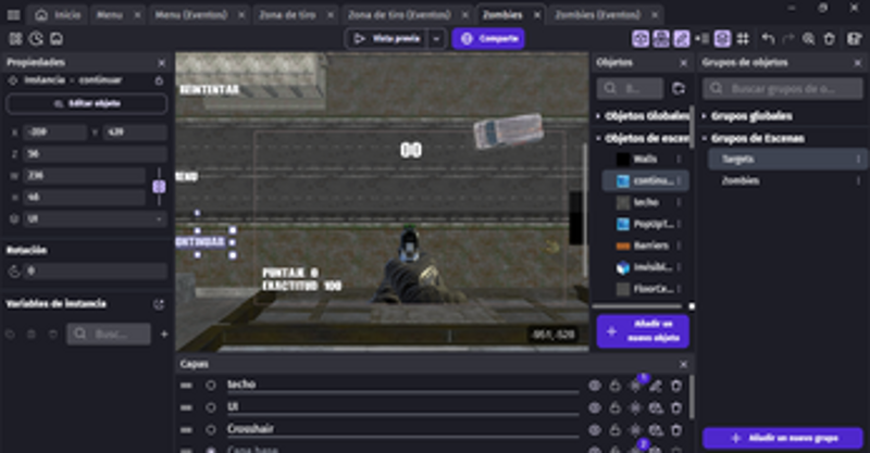 Call of Dutty Zombies Gdevelop Template Image