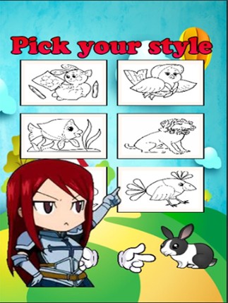 Cute Pet Paint and Coloring Book Learning Skill - Fun Games Free For Kids Image