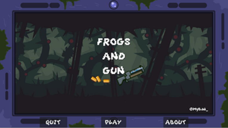 Frogs and Gun Image