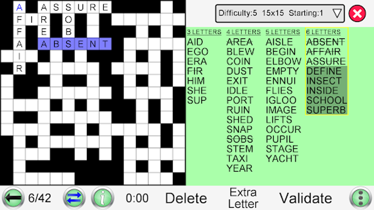 Word Fit Puzzle screenshot