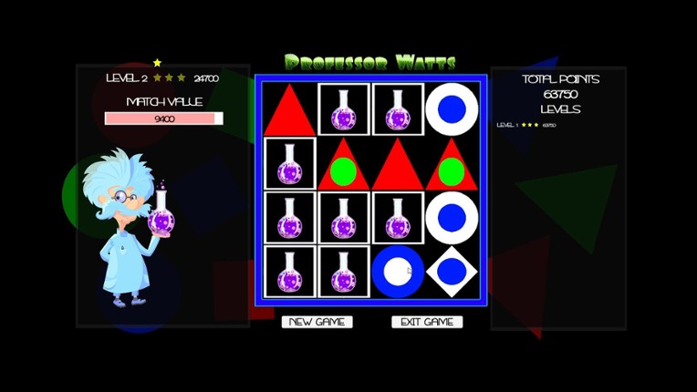 Professor Watts: Memory Match screenshot