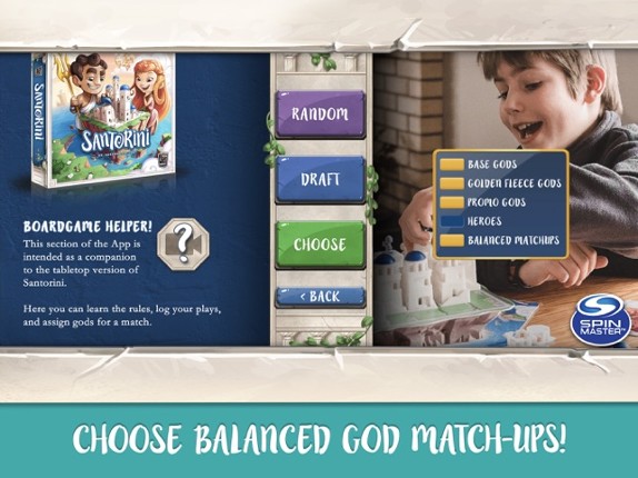 Santorini Board Game Companion Image