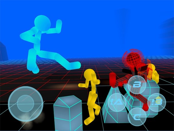 Stickman Neon Street Fighting screenshot