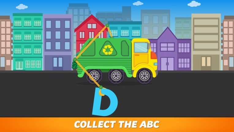 ABC Garbage Truck - Alphabet Fun Game for Preschool Toddler Kids Learning ABCs and Love Trucks and Things That Go Image