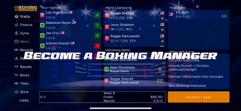 Boxing Manager screenshot