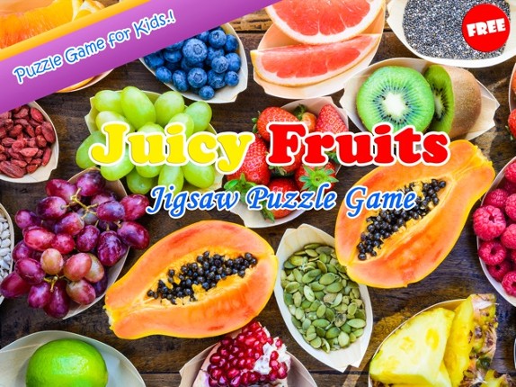 Fruits Jigsaw Puzzles Learning Games Free For Kids screenshot