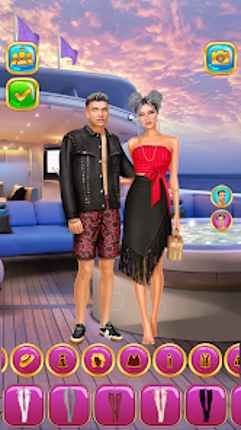Rich College Couple Dress Up Image