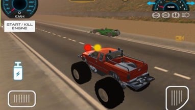 Monster Truck vs Formula Cars Image