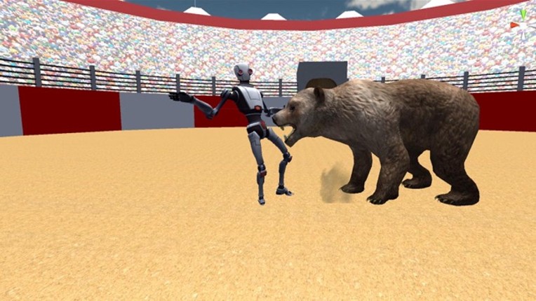 Robot VS Angry Bull Image