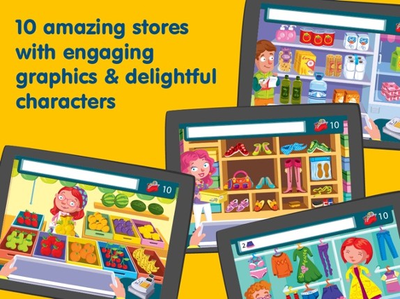 Shop &amp; Math - Games for Toddlers to Learn Counting Image