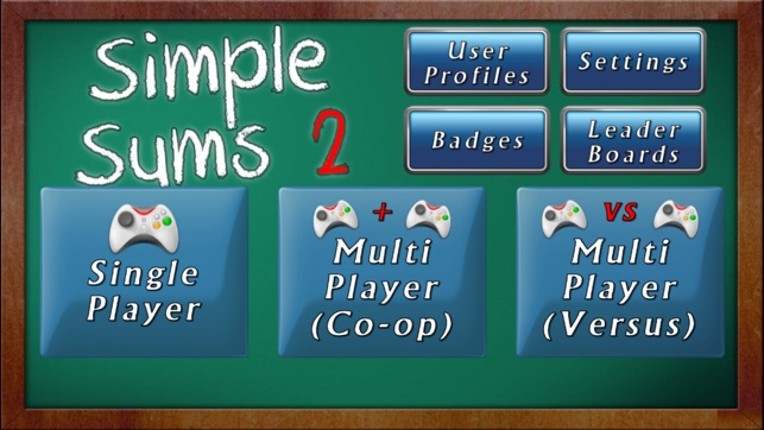 Simple Sums 2 - Free Multiplayer Maths Game screenshot