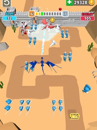 Tiny Battle - Merge Troops! screenshot