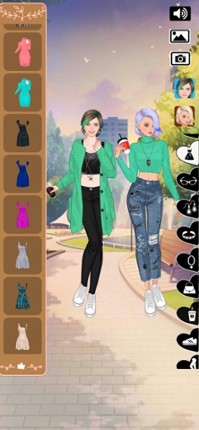 Autumn fashion dress up game screenshot