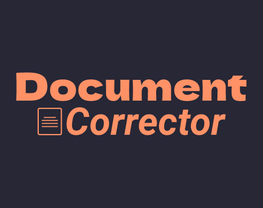 Document Corrector Image