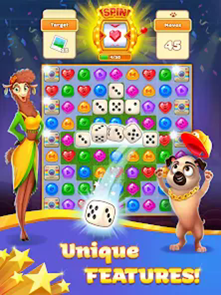 Super Pug Story Match 3 puzzle Image