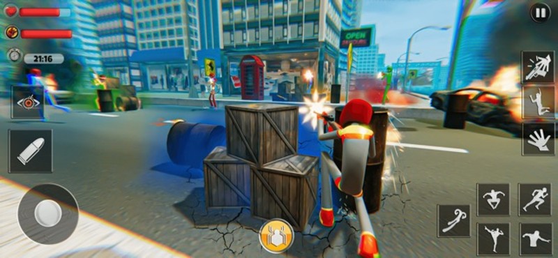 Stickman Spider Rope Hero 3D screenshot