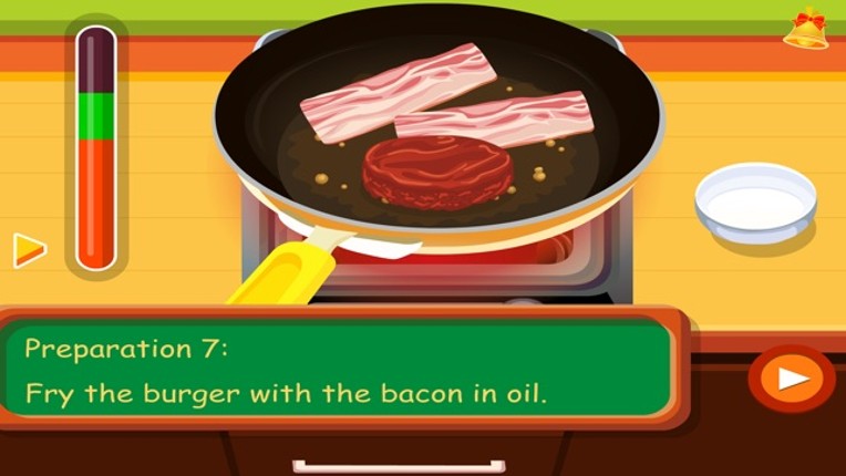 Tessa’s Hamburger – learn how to bake your hamburger in this cooking game for kids screenshot