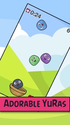 YuRa Fall Down Basket Games Free - Catch Happy Monster Ball Like Collect Chicken Eggs Game screenshot