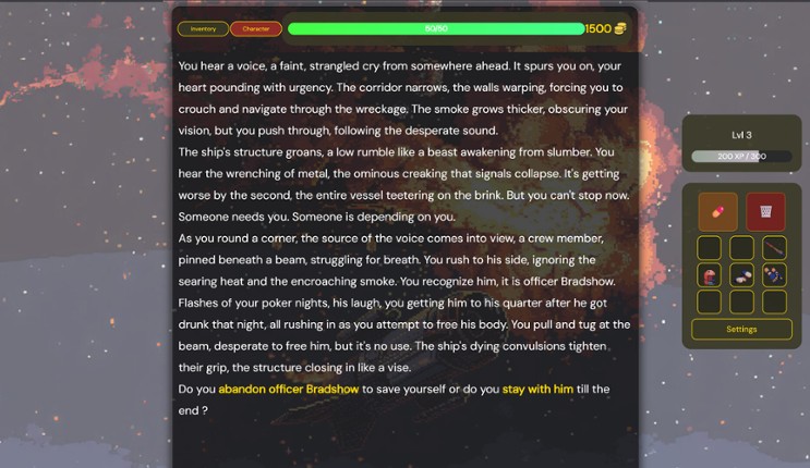 A Spaceship Accident screenshot