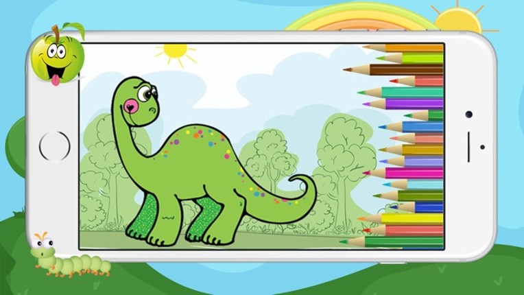 Dino Dinosaur Coloring Book - Cute Drawings Pages And Painting Games for Kids screenshot