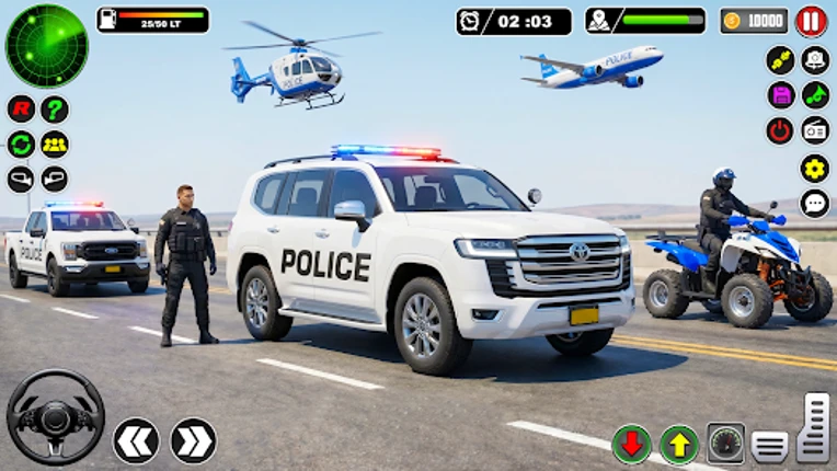 Police Car Chase: City Game 3d Image