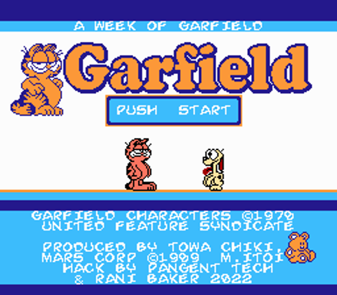 A Week Of Garfield NES OVERHAUL Project Game Cover