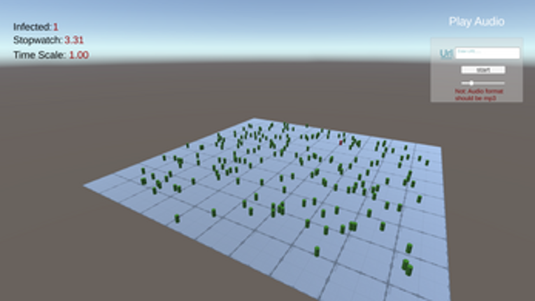 Covid-19 simulator screenshot