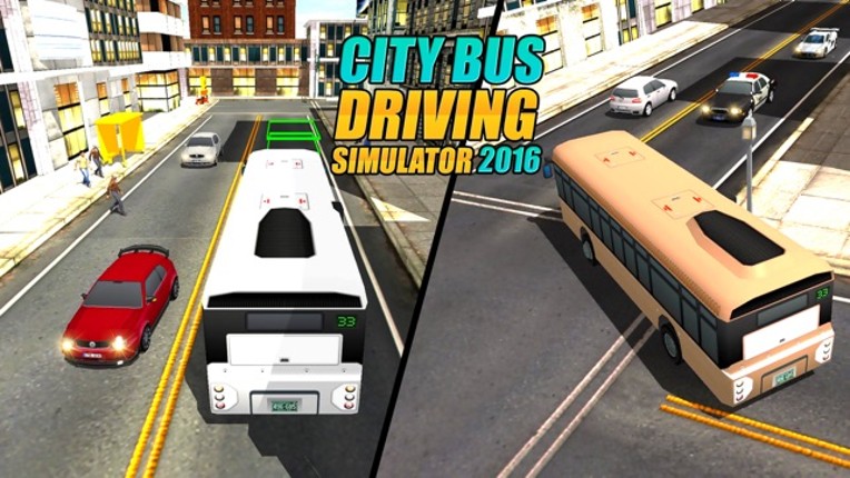 Real Modern city Bus driving simulator 3d 2016 - transport passengers through real city traffic screenshot