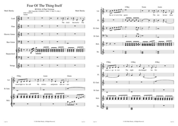 Sheet Music & Lyrics: The Dusty Mirror Image
